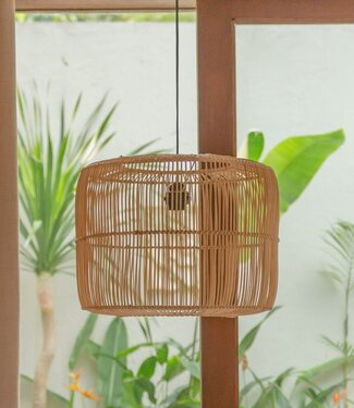 Soeji Rotanlamp | Boho lampenkap | Hanglamp LIKU (2 maten)