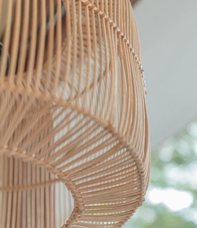 Rotanlamp | Boho lampenkap | Hanglamp LIKU (2 maten)