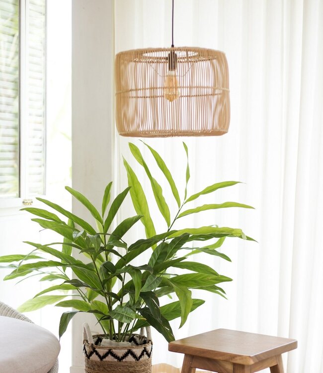 Rotanlamp | Boho lampenkap | Hanglamp LIKU (2 maten)