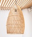 Rotan plafondlamp Boho lampenkap TABUNG