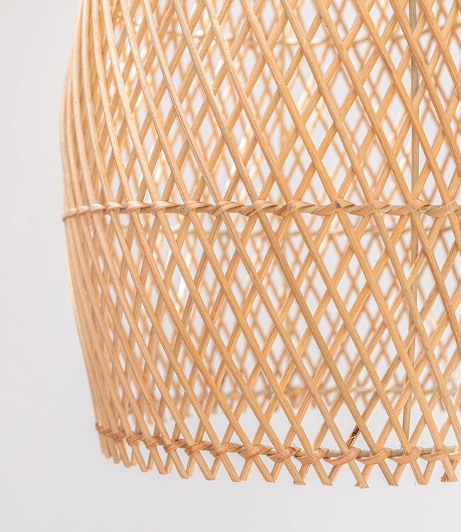 Rotan plafondlamp Boho lampenkap TABUNG