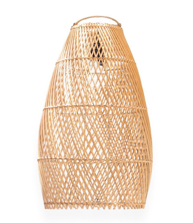 Rotan plafondlamp Boho lampenkap TABUNG
