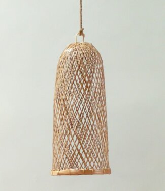 Soeji Bamboelamp | Natuurlijke lampenkap | Geweven plafondlamp CAMAYA