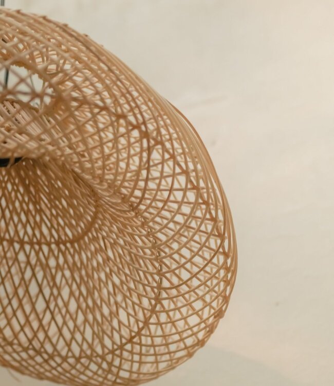 Rotanlamp | Lampenkap PADMA (2 maten)