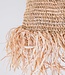 Raffia Boho Lampenkap – Hanglamp – Hanglamp – Handgeweven Plafondlamp met Lange Franjes (3 maten Ø 30/40/50 cm) KALIMA