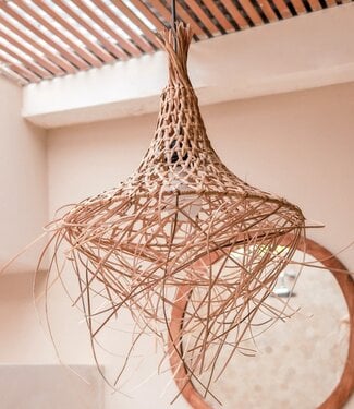 Soeji Bamboe Lampenkap met Kwastjes | Natuurlijke lampenkap | Hanglamp GILI