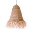 Raffia Boho Lampenkap – Hanglamp – Hanglamp – Handgeweven Plafondlamp met Lange Franjes (3 maten Ø 30/40/50 cm) KALIMA
