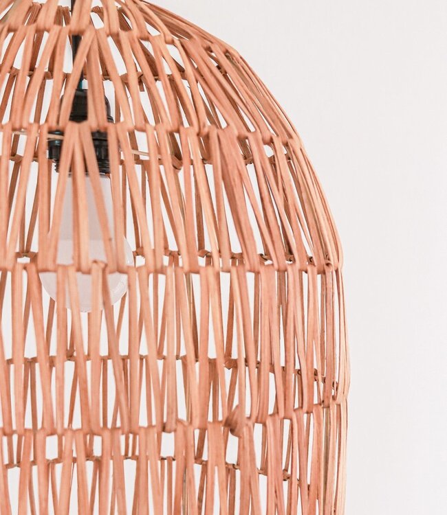 Rotanlamp | Natuurlijke lampenkap | Hanglamp MALUKA gemaakt van natuurlijke vezels (2 maten)