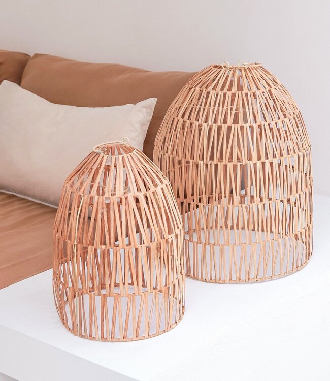 Rotanlamp | Natuurlijke lampenkap | Hanglamp MALUKA gemaakt van natuurlijke vezels (2 maten)