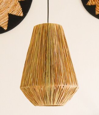 Soeji Lampenkap Plafondlamp Pendel rond ENDAH gemaakt van Raffia