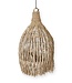Plafondlamp van zeegras – Boho lampenkap hanglamp – natuurlijke hanglamp – grote trechtervormige zeegras lampenkap LAMPUNG (Ø 40 cm)