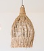 Plafondlamp van zeegras – Boho lampenkap hanglamp – natuurlijke hanglamp – grote trechtervormige zeegras lampenkap LAMPUNG (Ø 40 cm)