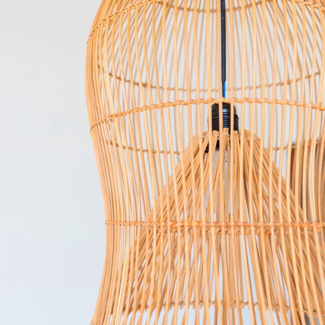 Rotan lampenkap – Boho hanglamp – plafondlamp hangend – Boho plafondlamp MAHARA (Ø35 cm)