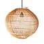 Round Rattan Lampshade - Boho hanglamp Modern - Handgemaakte plafondlamp - Sferische natuurlijke hanglamp (Ø 40/50 cm) Kencana