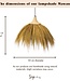 Grote lampenkap van zeegras – natuurlijke hanglamp met franjes – Boho hanglamp – handgemaakte tropische hanglamp MAWANA (Ø 53 cm)