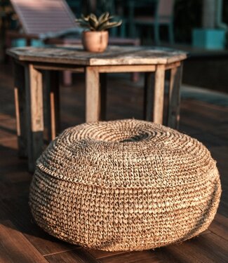 Soeji Poef | Zitzak TELU van Raffia (2 maten)