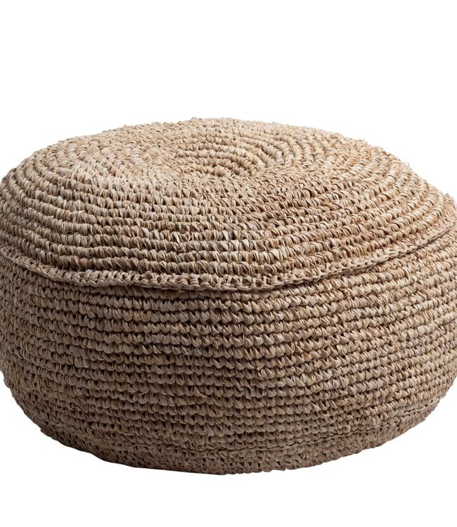 Poef | Zitzak TELU van Raffia (2 maten)
