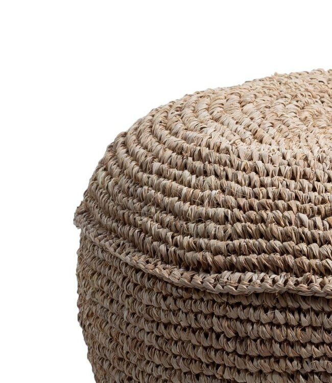 Poef | Zitzak TELU van Raffia (2 maten)