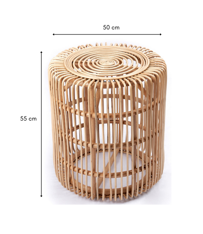 Rotan Bijzettafel | Bijzettafel | Banktafel ALAMAYA