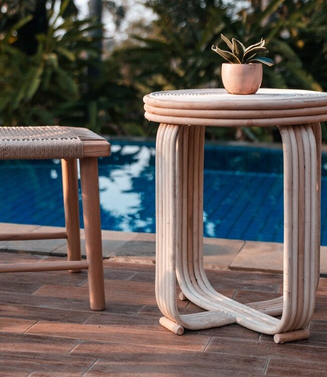 Rotan Bijzettafel | Bijzettafel | Banktafel KANTHI