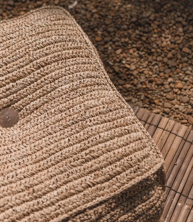 Poef | Zitzak PADAR gemaakt van Raffia