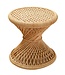 Rotan bijzettafel | Salontafel | Ronde salontafel LUHU Ø45 cm Beige