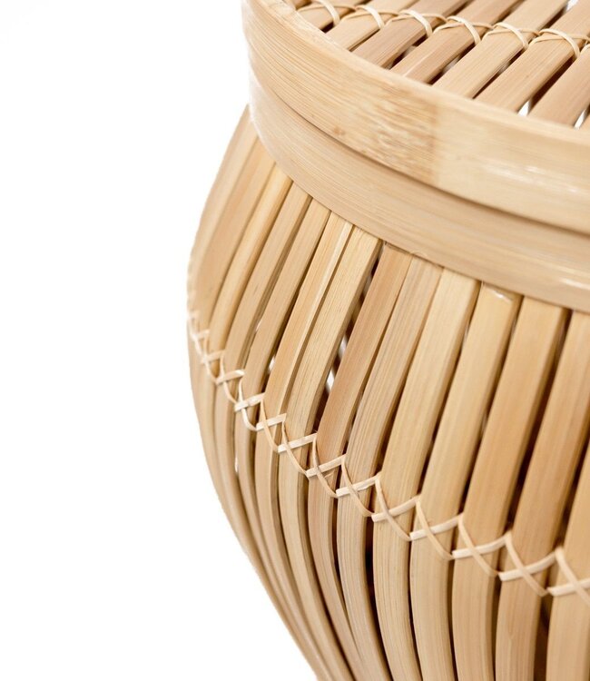 Bijzettafel | Salontafel | Tafelmand BATAVIA van Bamboe (2 maten)