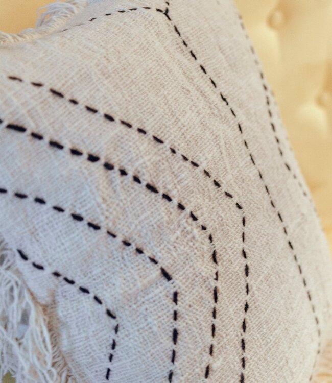 Kussensloop 40x40/50x50 cm | Decoratief Kussen | Bankkussen FLORES Gemaakt van Katoen