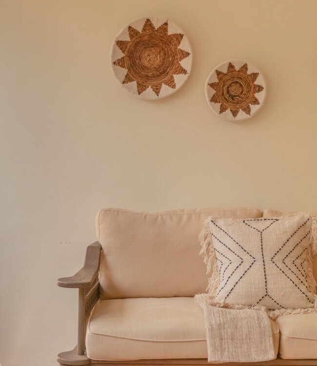 Kussensloop 40x40/50x50 cm | Decoratief Kussen | Bankkussen FLORES Gemaakt van Katoen