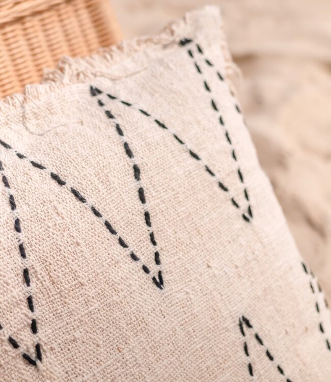 Handgeweven kussensloop 40x40/50x50 cm | Decoratief Kussen | Bankkussen PITU Gemaakt van Katoen
