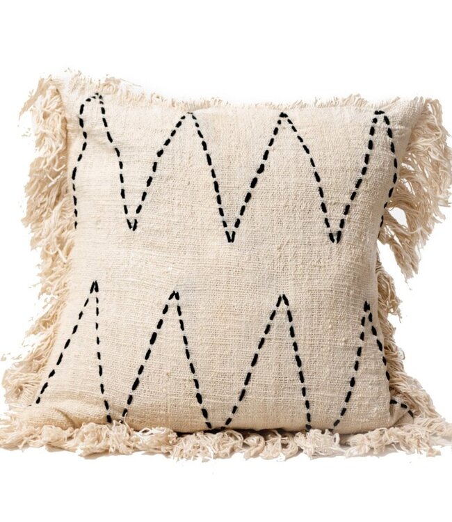 Handgeweven kussensloop 40x40/50x50 cm | Decoratief Kussen | Bankkussen PITU Gemaakt van Katoen