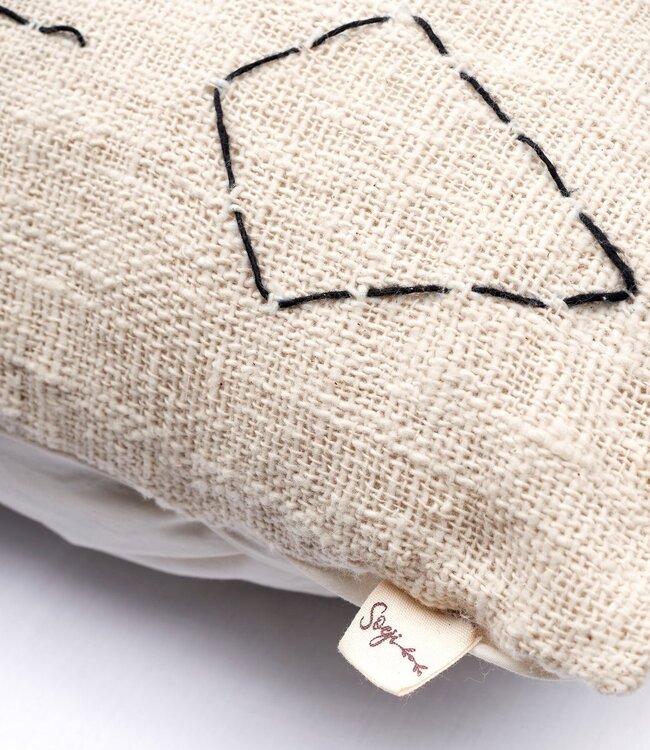 Handgeweven kussensloop SERAJA 40x40 of 50x50 cm decoratieve kussenhoes bankkussen van katoen