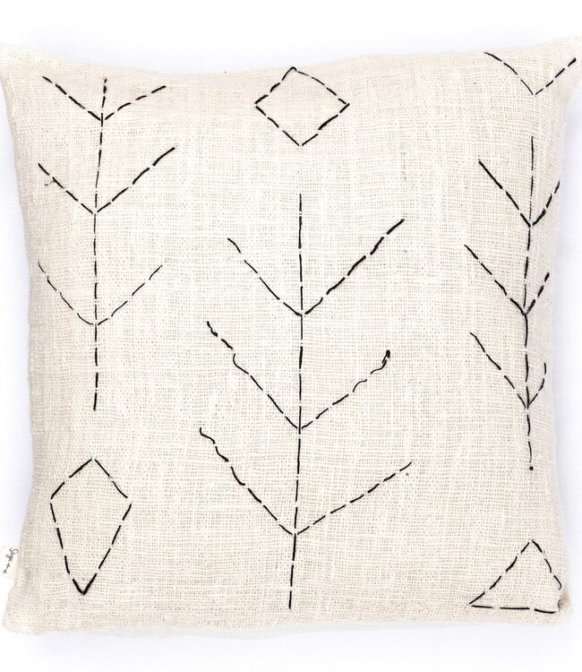 Handgeweven kussensloop SERAJA 40x40 of 50x50 cm decoratieve kussenhoes bankkussen van katoen