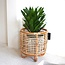 Rotan plantenstandaard plantenbak bloempothouder MALANG beige