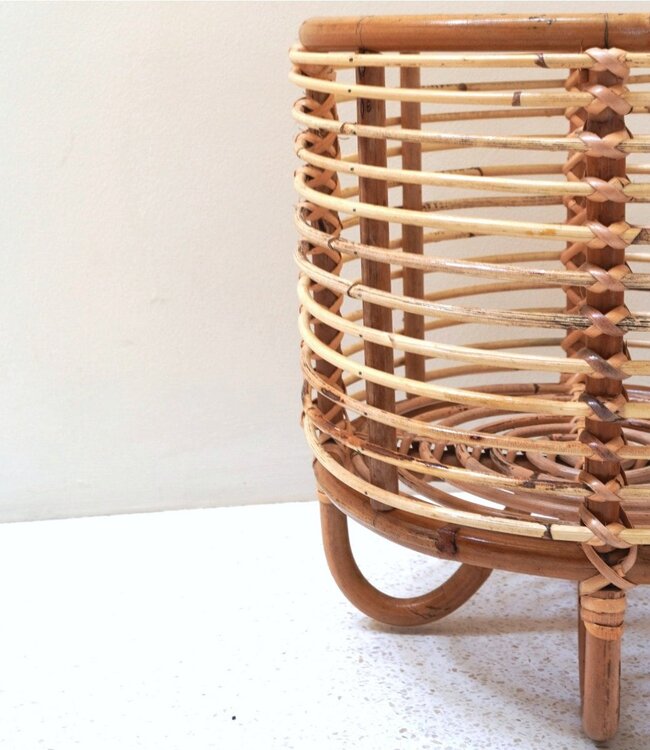 Rotan plantenstandaard plantenbak bloempothouder MALANG beige