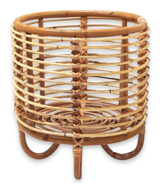 Rotan plantenstandaard plantenbak bloempothouder MALANG beige