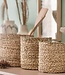 Kleine Zeegras Mand BHINNEKA | Plantenmand | Geweven Boho Mand | Plantenbak | Decoratieve mand | Kleine Opbergmand | Ronde bloemenmand