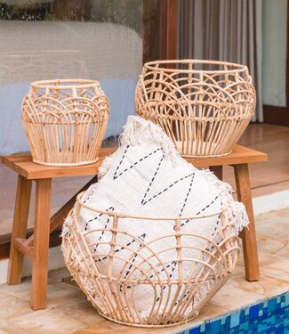 Soeji Plantenmand | Wasmand | Opbergmand RAHINA van rotan (3 maten)