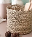 Kleine Zeegras Mand BHINNEKA | Plantenmand | Geweven Boho Mand | Plantenbak | Decoratieve mand | Kleine Opbergmand | Ronde bloemenmand
