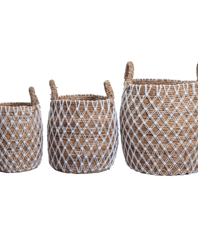 Wasmand | Plantenmand | Opbergmand KUBU gemaakt van bananenvezel (3 maten)