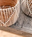 Kleine Zeegrasmand ORIS | Ronde bloemenmand | Geweven Boho-mand | Plantenmand | Plantenbak | Macramé mand