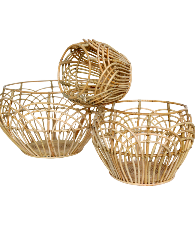 Plantenmand | Wasmand | Opbergmand RAHINA van rotan (3 maten)