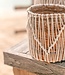 Kleine Zeegrasmand ORIS | Ronde bloemenmand | Geweven Boho-mand | Plantenmand | Plantenbak | Macramé mand