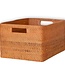 Plankmand gemaakt van rotan Krantenmand Opbergmand Bruin Handgeweven decoratieve mand WARSA (3 maten)