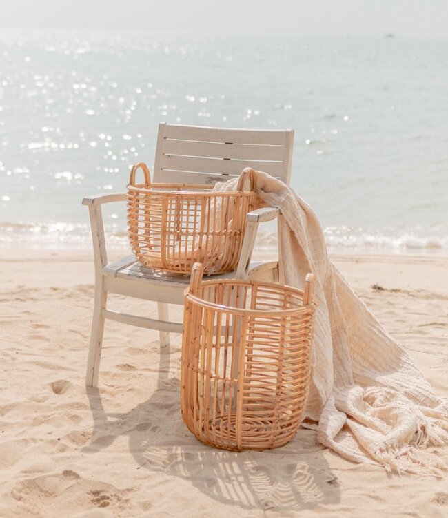 Wasmand | Plantenmand | Opbergmand JEMUH Gemaakt van rotan (2 maten)