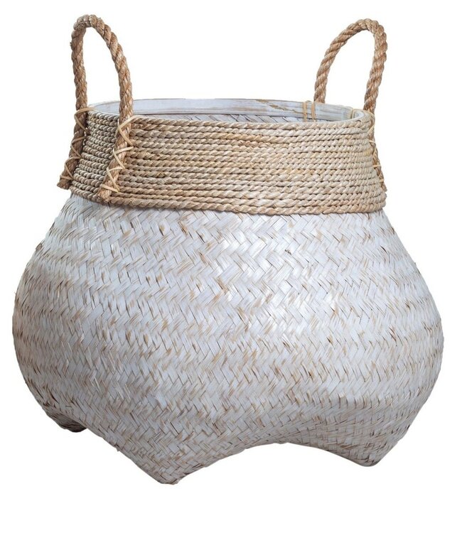 Mandje | Wasmand | Plantenmand BENOA gemaakt van bamboe (2 maten)