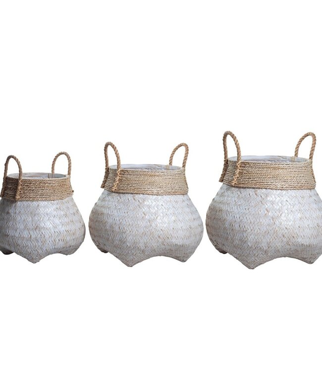 Mandje | Wasmand | Plantenmand BENOA gemaakt van bamboe (2 maten)