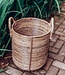Rotan wasmand rond – rotan plantenmand – grote Boho mand – decoratieve mand handgemaakt van rotan (2 maten Ø 35/40 cm) OTERE