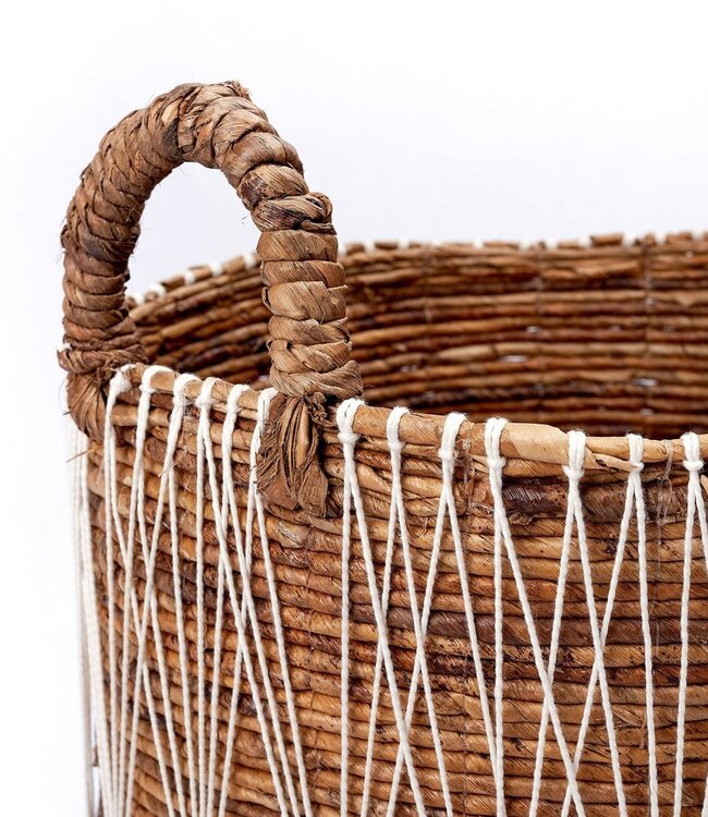 Boho wasmand | Plantenmand | Opbergmand MANDURO gemaakt van bananenvezel (3 maten)