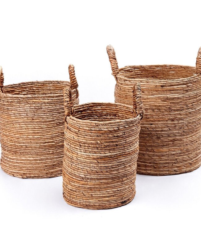 Wasmand SYAILENDRA | Plantenmand | Opbergmand van bananenvezel (3 maten)